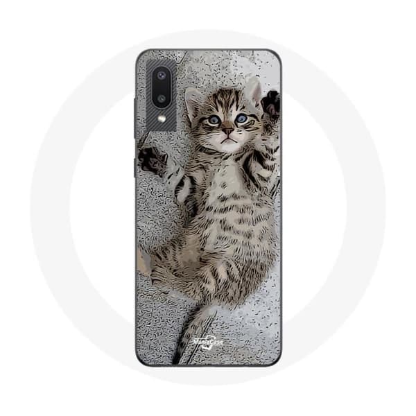 Cover til Samsung Galaxy A02 bengal kat sover