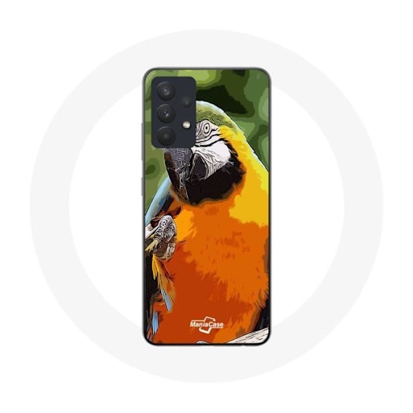 Coque för Samsung Galaxy A13 4G / A13 4G Lite Aras Papegoja Orange Grön