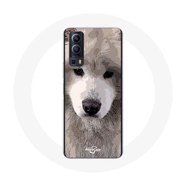 Coque - Vivo - Y72 - Mjuk - Grå - Hundras Grå