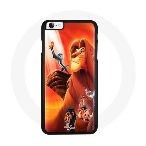 Coque - Disney - Iphone SE - Pehmeä - Musta - Leijonakuningas