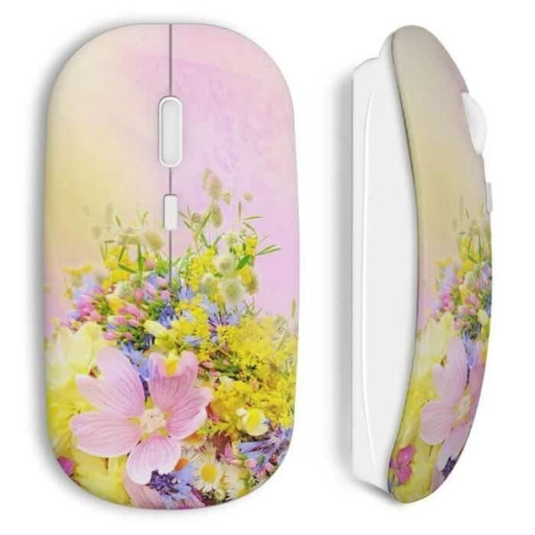 Trådløs Mus Blomster smuk