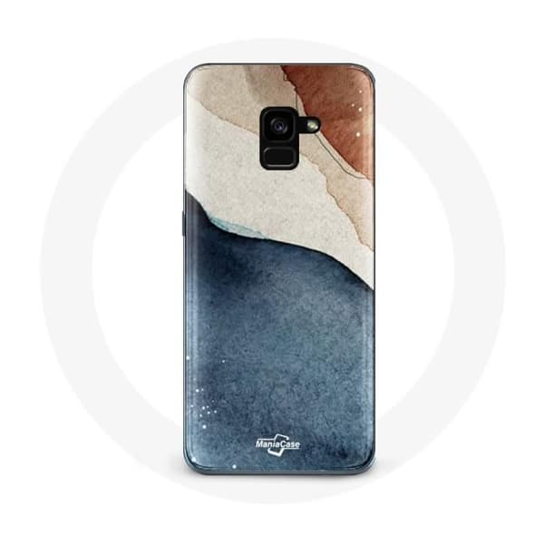 Cover til Samsung Galaxy A8 Plus med abstrakt tekstur baggrund