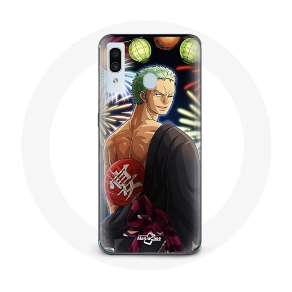 Coque - Maniacase - Samsung Galaxy A20e - One Piece Joyeux Noël - Skydd - Mjuk Svart