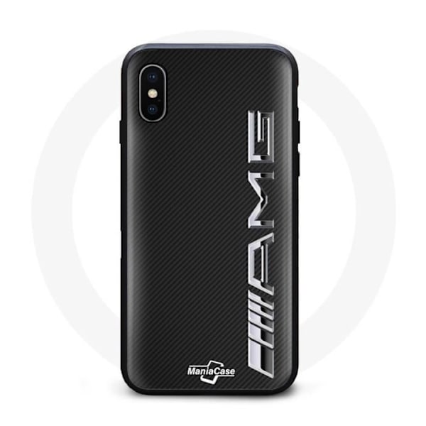 Skyddskal - AMG - Iphone XS Max - Kolfiber - Svart - Stötskydd Svart