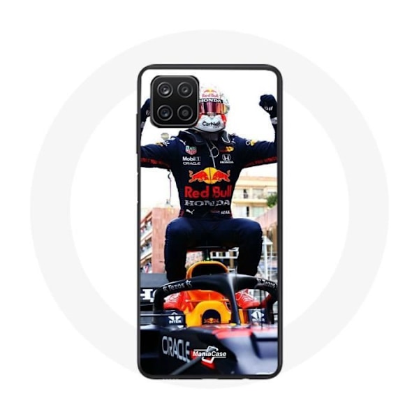 Coque för Samsung Galaxy A42 5G Formel 1 Max Verstappen F1-förare svart röd och gul