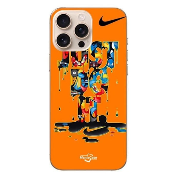 Coque - Nike - Iphone 16 Pro - Graffiti - Mjuk - Orange