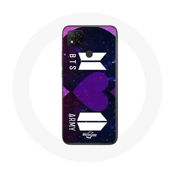 Coque för Xiaomi Redmi 9C Bangtan Sonyeondan Logotyp BTS och Logotyp ARMY Jag lila dig