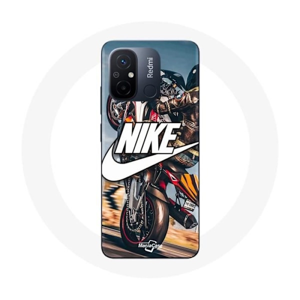 Coque - Maniacase - Xiaomi Redmi 12C - Nike-logotyp - Silikon - Mjuk svart
