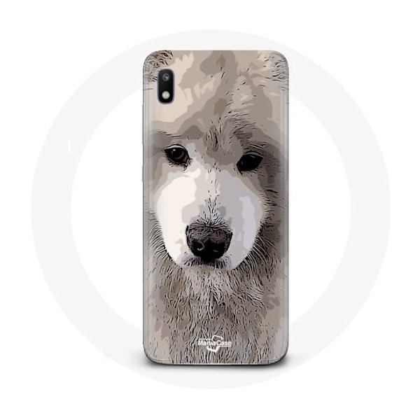 Coque för Samsung Galaxy A10 Samoyed Grå Hundras