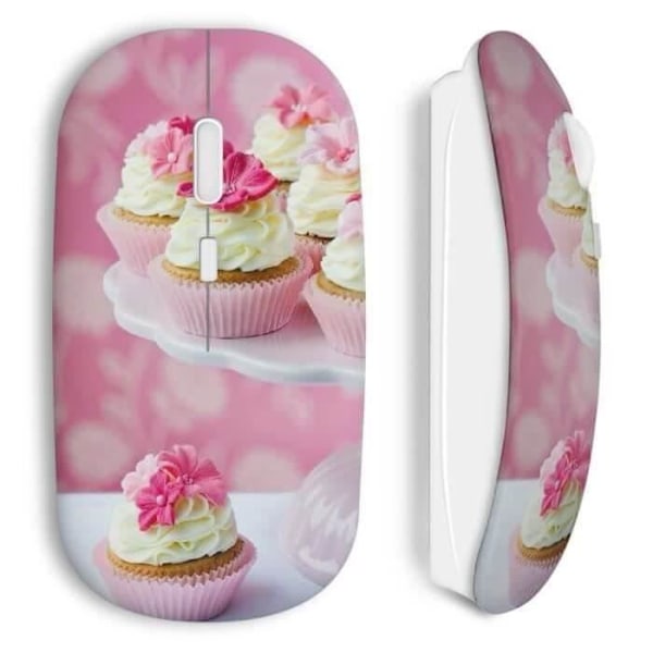 Trådlös Mus Cupcake design rosa