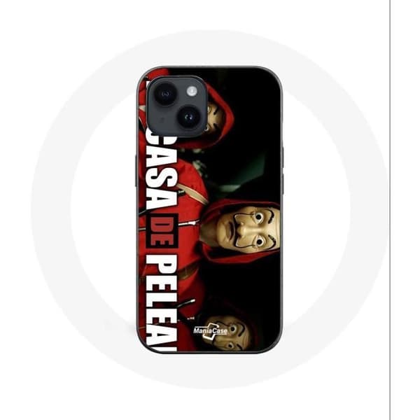Coque - Maniacase - Iphone 14 Plus - Musta - Pehmeä - Dali-maski