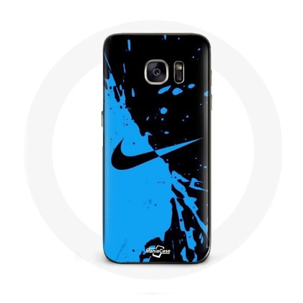 Coque för Samsung Galaxy S6 Nike-logotyp Blå och Svart