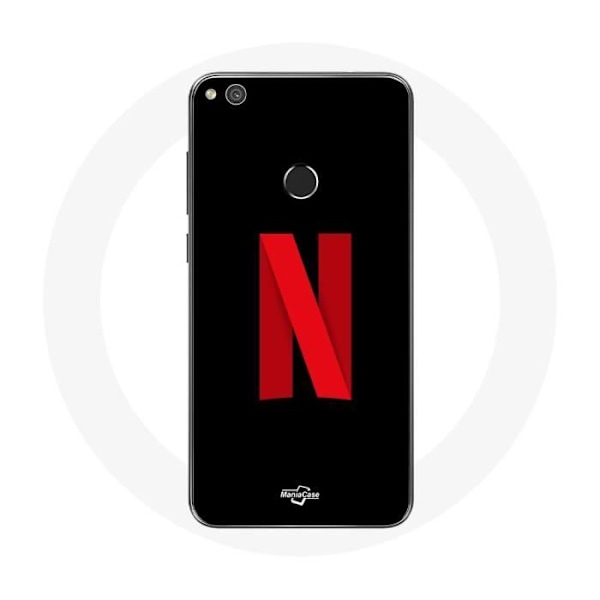 Coque för Huawei P8 Lite 2017 Netflix-logotyp röd på svart bakgrund