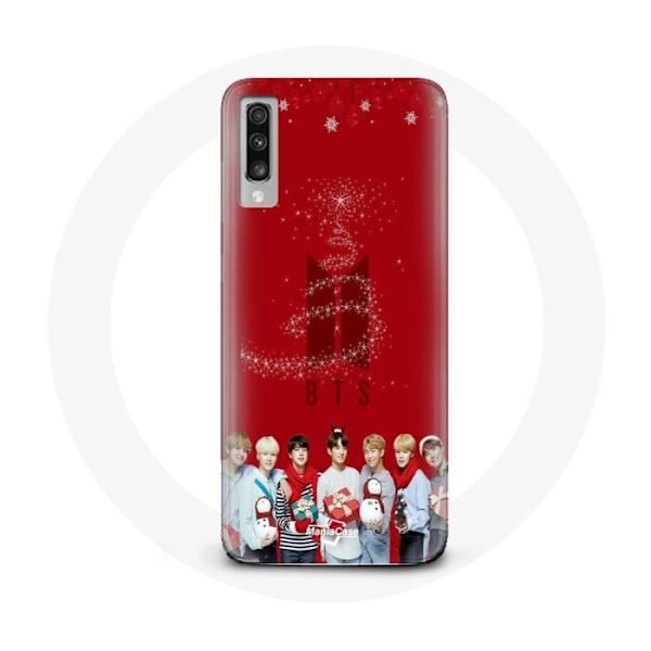 Coque för Samsung Galaxy A50 BTS Bangtan Gubbar Röd Bakgrund Julklapp 2023