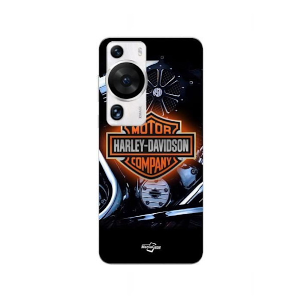 Coque - MANIACASE - Huawei P60 Pro - Sort - Harley Davidson Logo - Blød