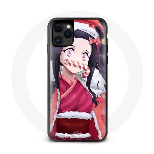 Coque - Maniacase - Iphone 12 Pro Max - Anime Demon Slayer - Blød - Sort