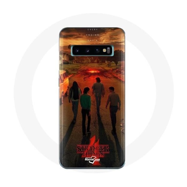 Coque för Samsung Galaxy S10 Edge Stranger Things Säsong 4 Affisch Konst Utrustning av den Nya Thé