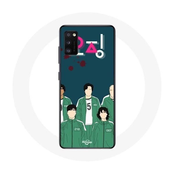 Coque Samsung Galaxy A41 Squid Game Affisch karaktärer Konst