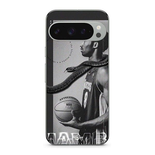 Coque - MANIACASE - Google Pixel 9 Pro - Noir - Souple - Kobe Bryant NBA black mamba mentalitet Svart