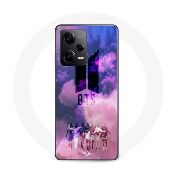 Coque - Maniacase - Xiaomi Redmi Note 12 Pro 5G - Sort - Blød - BTS Kpop Logo Svart