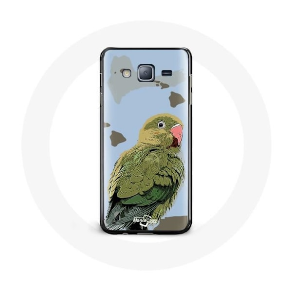 Coque för Samsung Galaxy J3 Parakiter Fåglar grön