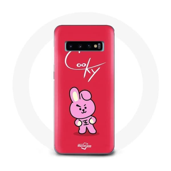 Coque - BTS - Samsung Galaxy S10 - Rød - Silikone - Blød Röd