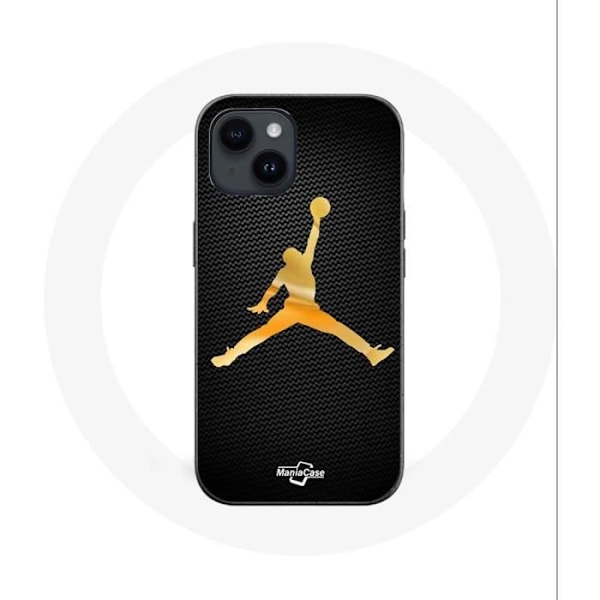 Coque - Maniacase - Iphone 14 Plus Air - Souple - Jaune - Logo Michael Jordan Gul