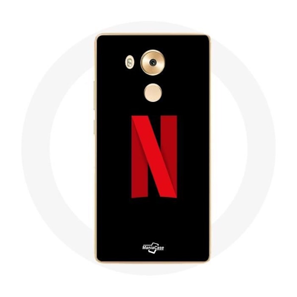 Coque för Huawei Mate 8 Netflix-logotyp röd svart bakgrund
