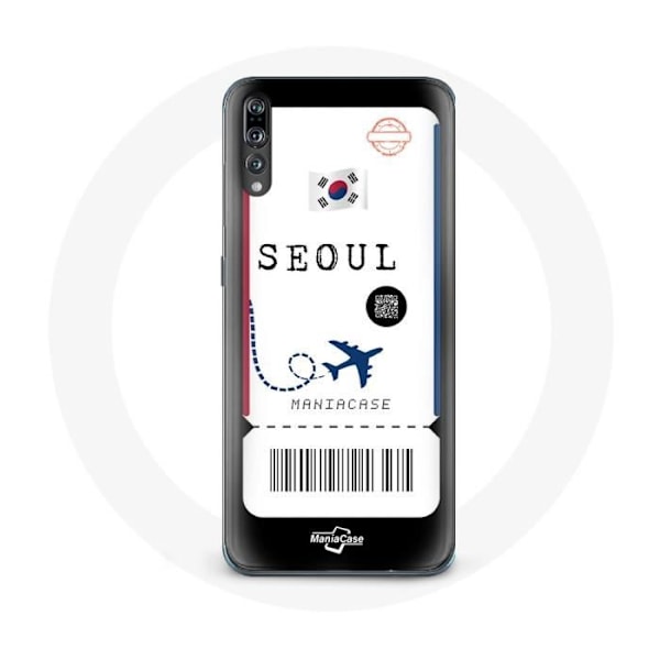 Skyddsfodral för Samsung Galaxy P20 Pro Flygbiljett Seoul Sydkorea