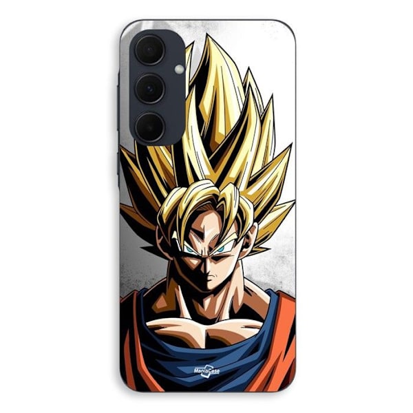 Coque - Maniacase - Samsung Galaxy A35 - Goku Dragon Ball Z - Måttlig - Svart silikon