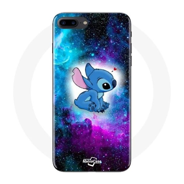 Skydd för Iphone 8 Plus - Maniacase - Stitch Ohana - Mjukt - Färgglatt - Unisex Färgad