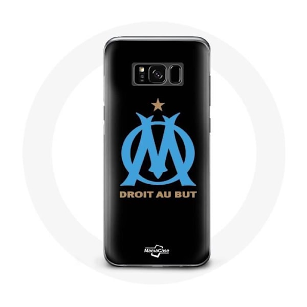 Coque för Samsung Galaxy S8 plus Olympique de Marseille-logotyp Svart bakgrund