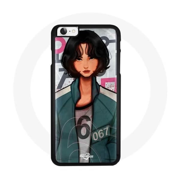Telefoncover - Maniacase - iPhone 5 - Design Squid Game - Blød - Sort