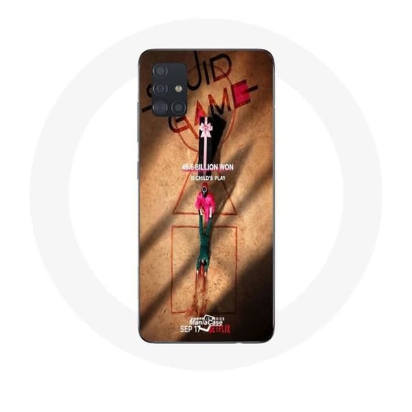 Coque - Samsung - Galaxy A51 - Pehmeä - Valkoinen - Squid Game