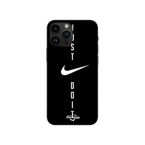 Telefonöverdrag - Nike - Iphone 15 Pro - Mjuk - Silikon - Just do it Svart