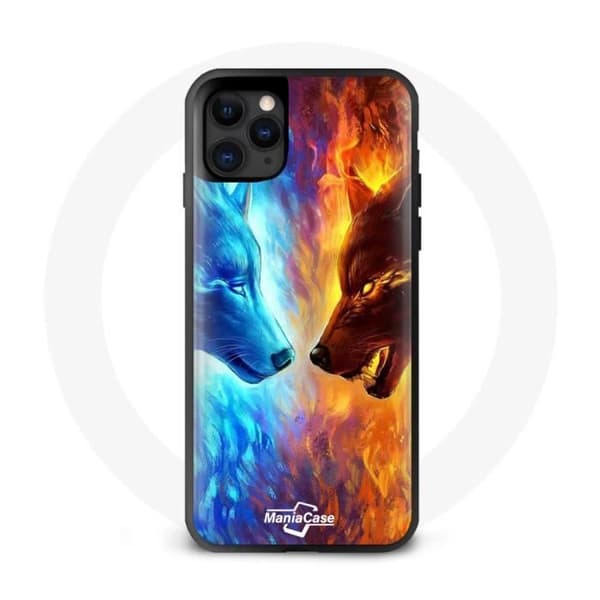 Coque iPhone 13 mini god mot ont wolf