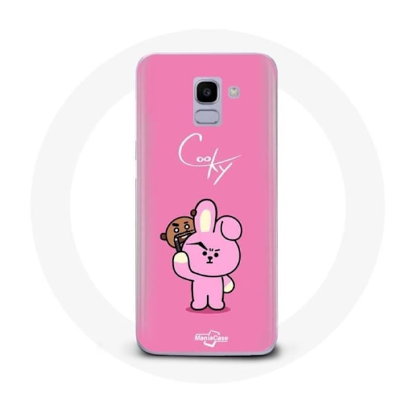 Coque för Samsung Galaxy A8 2018 BTS Bangtan Sonyeondan BT21 Shooky Suga Och Cooky Jungkook