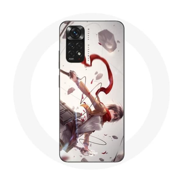 Coque pour Xiaomi Redmi Note 11S Mikasa Ackerman Attack on Titan Manga