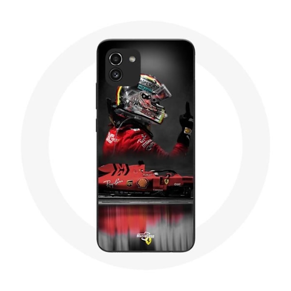 Coque Samsung Galaxy A03 Formule 1 Sebastian Vettel Formel 1-förare Röd