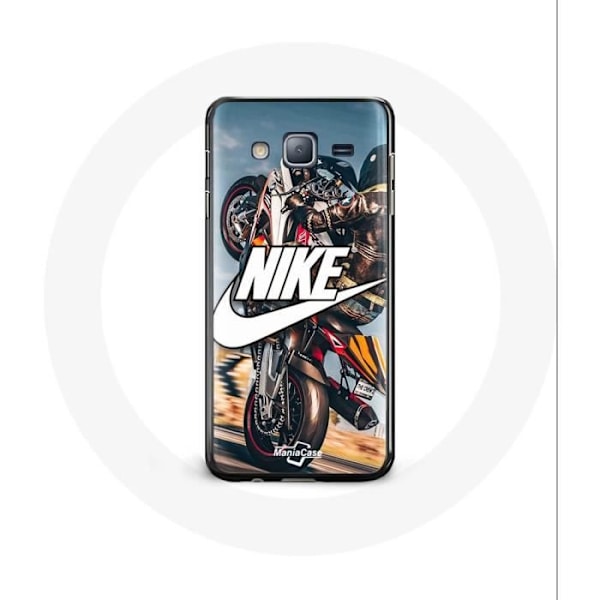 Coque - Maniacase - Samsung Galaxy J7 2016 - Nike-logotyp - Mjuk - Svart svart