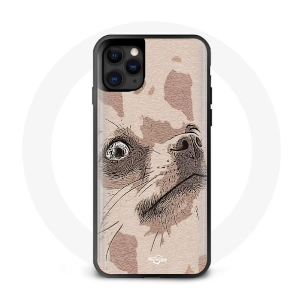 Coque iphone 11 pro max hundteckning chihuahua