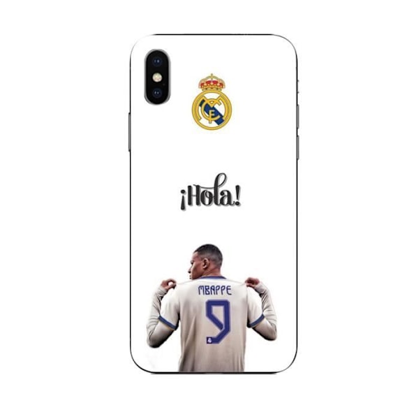 Coque Maniacase för iPhone X Kylian Mbappe Real Madrid 9 Hola