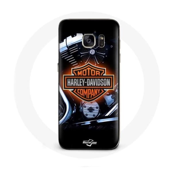 Coque - Harley Davidson - Galaxy S7 - Musta - Logo - Kova