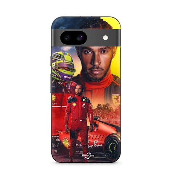 Coque - MANIACASE - Google Pixel 8a - Svart - Mjuk - Officiell Scuderia Ferrari F1 Svart