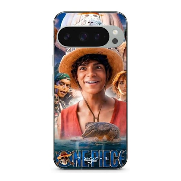 Coque - MANIACASE - Google Pixel 9 Pro - Silikon - Svart - Luffy One Piece Svart