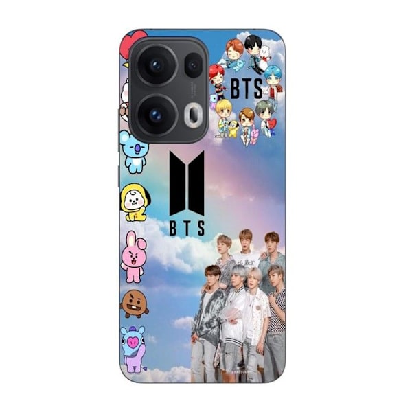 Coque Maniacase för Oppo Reno 13 Pro 5G Kpop BTS 2024 2025 Svart