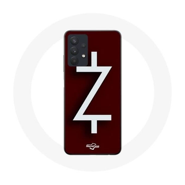 Coque för Samsung Galaxy A32 5G Ozark Säsong 4 Logga Z Vit Röd Bakgrund