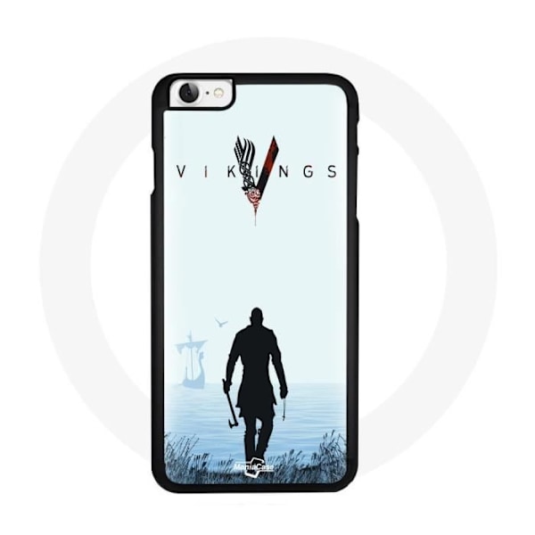 Cover til iPhone 8 - Vikings - Ragnar Lothbrok - Blød - Sort - Beskyttelse