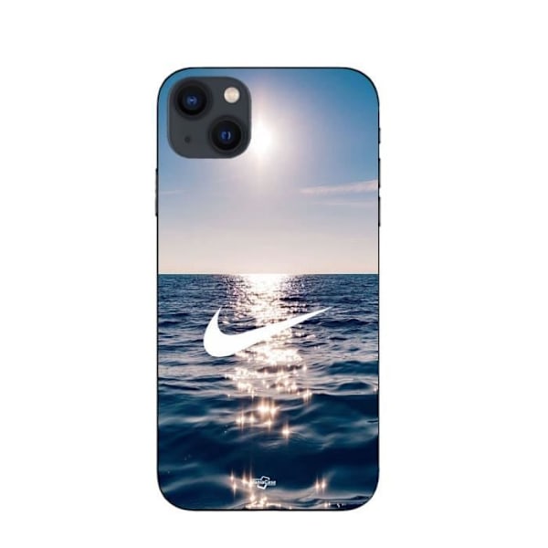 Coque - Maniacase - iPhone 15 Plus - Nike-logga vit - Mjuk - Silikon svart