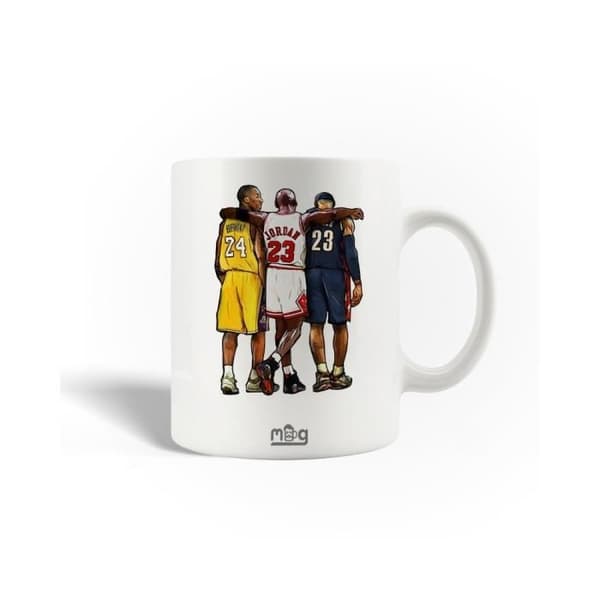 Mugg i keramik - NBA - Bryant Jordan - 30cl - Diskmaskinvänlig - Vit